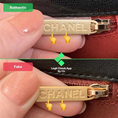 real chanel logo cpmpare to fake|Chanel bag authenticity.